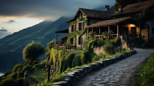 Rustic Cottage on Hillside - Pastoral Charm Meets Earthy Elegance