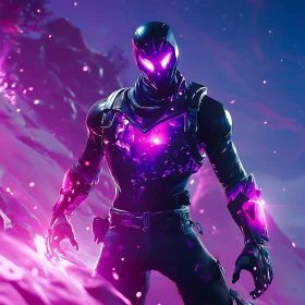 Glowing Fortnite Character