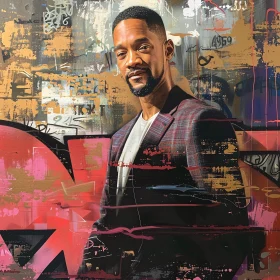 Graffiti Backdrop Urban Art of Will Smith