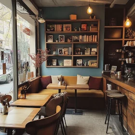 Cozy Cafe Corner: Books and Warmth