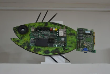 Fish Circuit Board Art