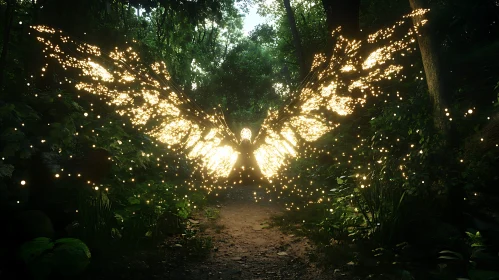 Glowing Wings in the Dark Forest