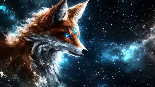 Cosmic Fox Portrait