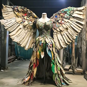 Eco-Friendly Fashion: Creative Recycling Art Dress