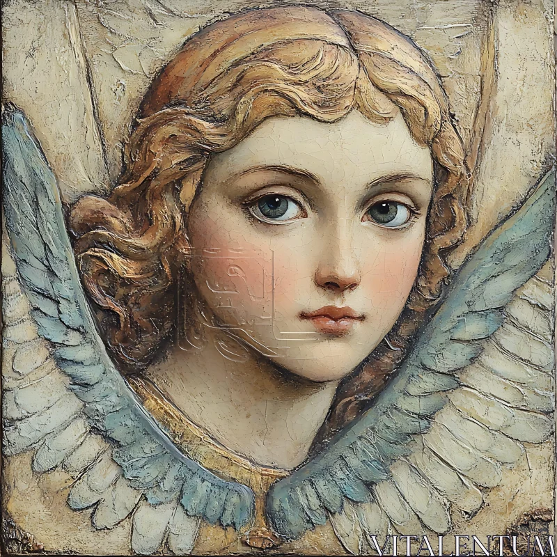 Ethereal Angel Portrait Art AI Image