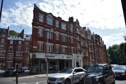 Urban Street with Classic Architecture