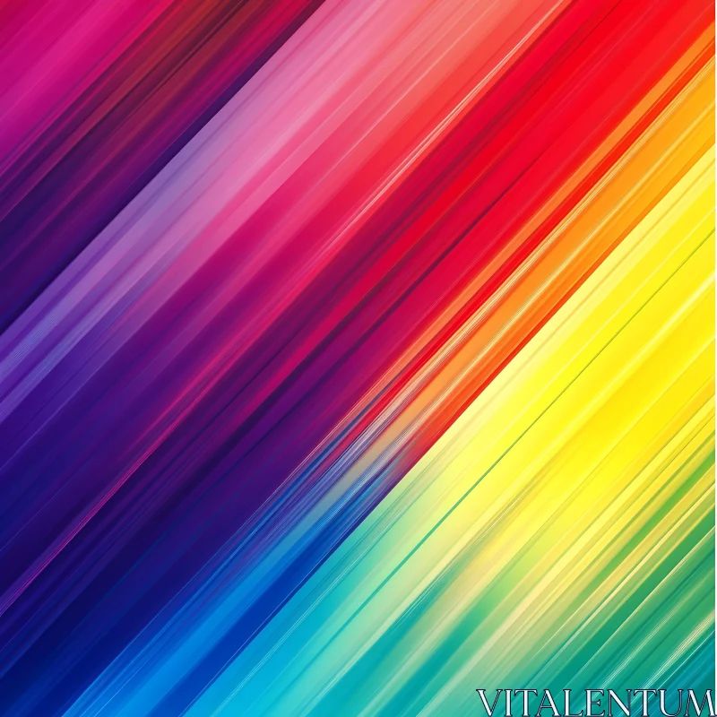 Spectrum Lines Abstract Artwork AI Image