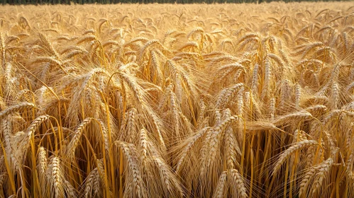 Ripe Wheat Field in Sunlight