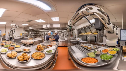 Modern Culinary Technology in a High-Tech Kitchen