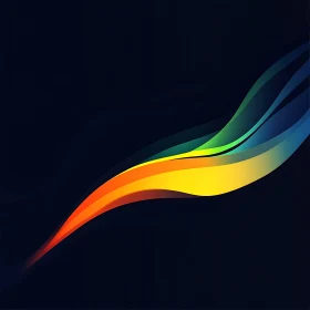 Flowing Colors Abstract Art