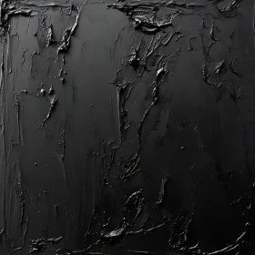 Abstract Black Textured Painting