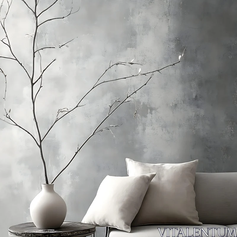 AI ART Minimalist Home Decor Still Life Image