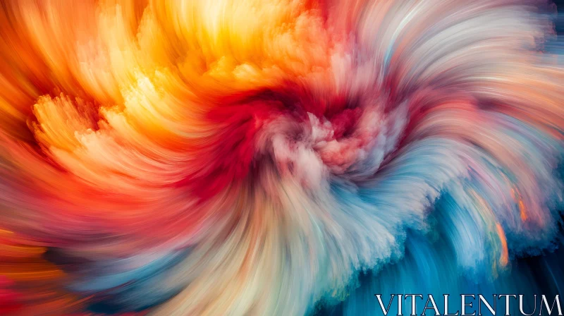 Swirling Colors Abstract Design AI Image