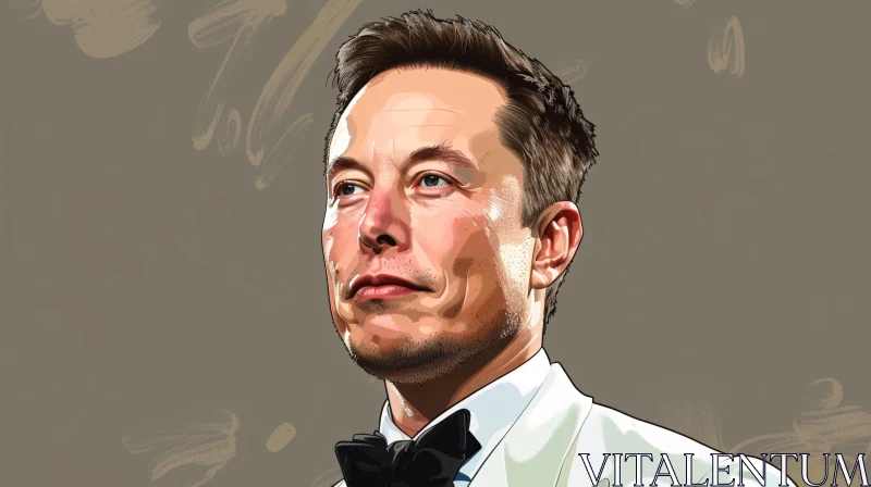 Elon Musk in Formal Attire AI Image