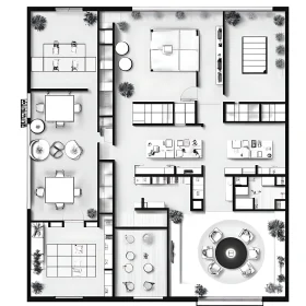 Minimalist Building Interior Layout