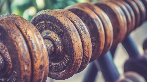 Aging Metal Weights in Fitness Equipment