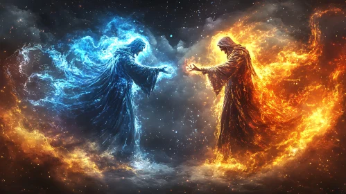 Elemental Wizards Confrontation