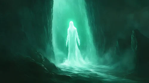 Ghostly Apparition in Cavern