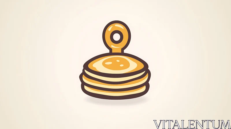 AI ART Stack of Pancakes Illustration