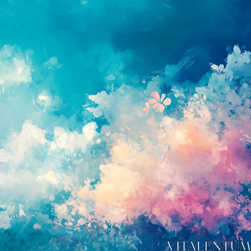 AI ART Dreamy Watercolor Cloud Composition