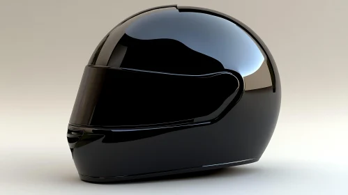 Reflective Black Motorcycle Helmet