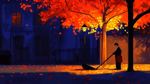 Sweeping Autumn: An Urban Impression