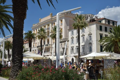 Sunny Day in Split's Historic Market