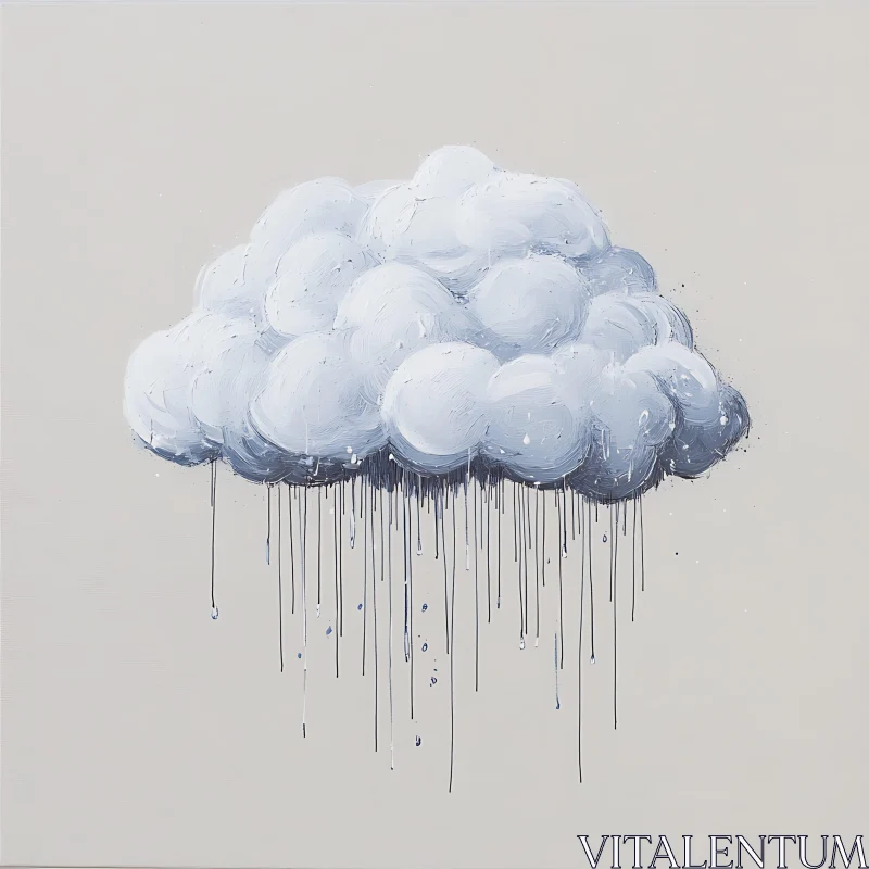 AI ART Rainy Cloudscape Painting