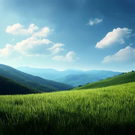 Lush Green Field Landscape