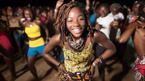 Dancing Woman with Yellow Top