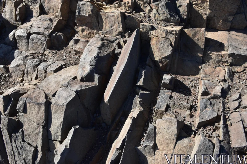 Layered Stone Patterns Free Stock Photo