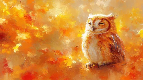 Autumnal Owl Art