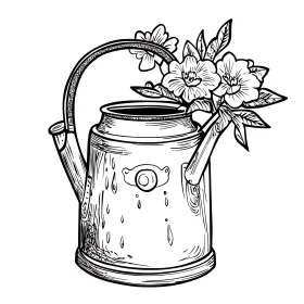 Watering Can Floral Arrangement