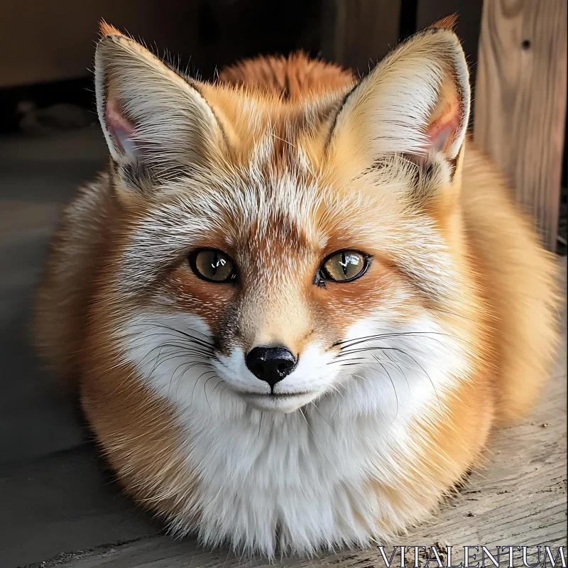 Fox Portrait Close-Up AI Image