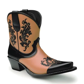 Ornate Leather Cowboy Boot Fashion