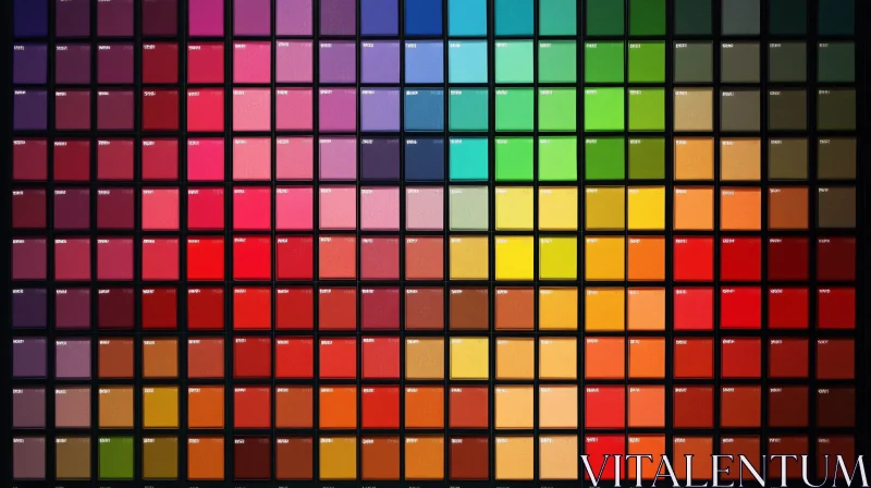 AI ART Chromatic Array: A Spectrum of Colors