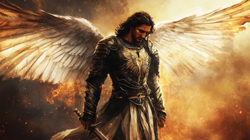 Winged Warrior with Sword