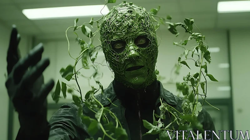 AI ART The Green Man: Masked in Vines