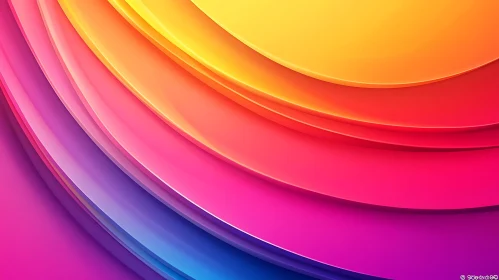 Colorful Abstract Curves Background