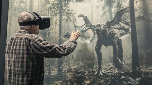 Virtual Reality Forest Monster Encounter