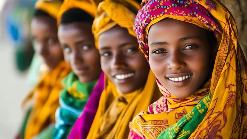 Women in Traditional Dress Portrait