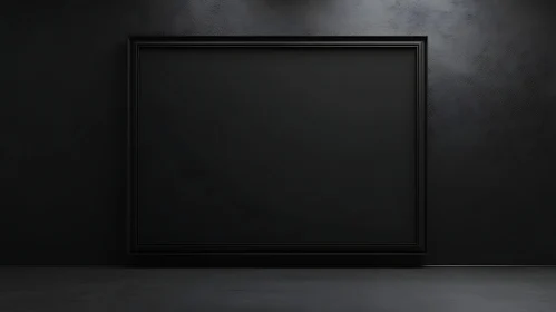 Monochromatic Black Frame in Minimalist Style