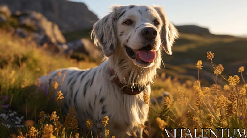 Norwegian Nature Dog Portrait Rendered with Unreal Engine 5 AI Image