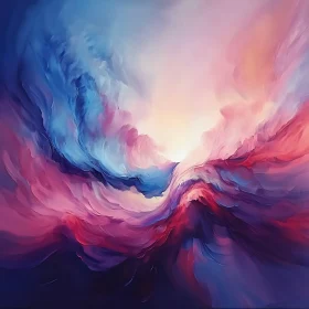 Ethereal Pastel Swirl Painting