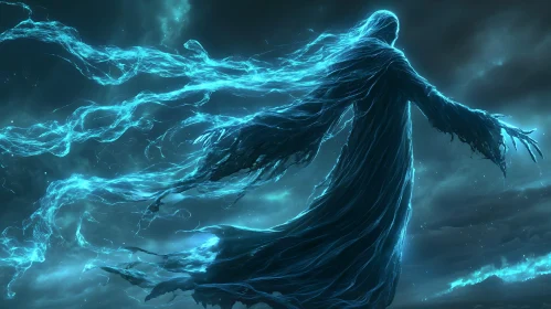 Spectral Figure in the Night