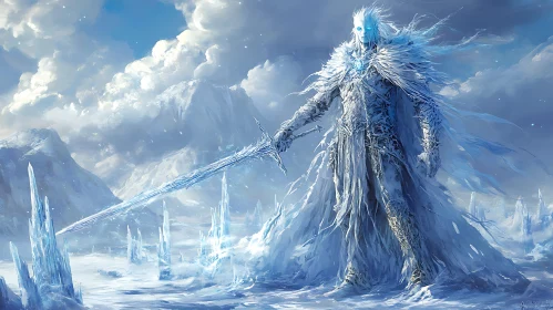 Ice Guardian with Sword