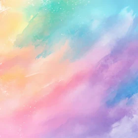 Soft Pastel Gradient Watercolor Painting