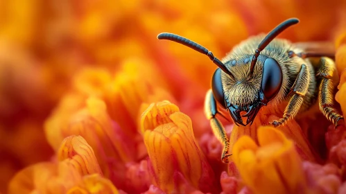 Close-up of Bee on Flower