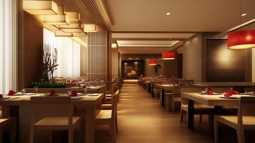 Modern Restaurant Dining Area