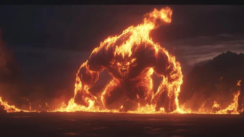 Blazing Monster Rises from the Ashes